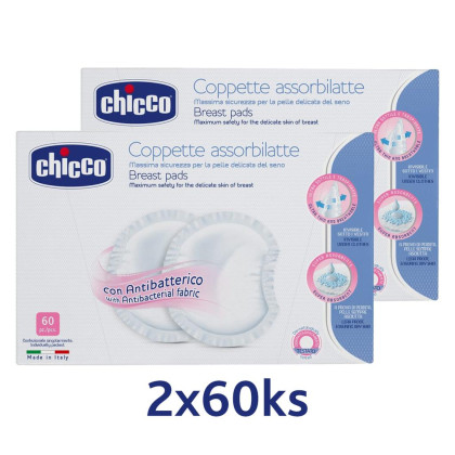 Tampóny do podprsenky antibakteriální 120 ks Chicco