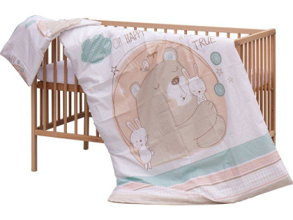 Dětská postýlka s kompletní výbavou, 120 x 60 cm, Eri Scarlett