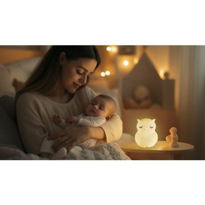 Silikonová LED noční lampička s hudbou vel. L Zopa