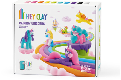 Kreativní sada - jednorožci Hey Clay