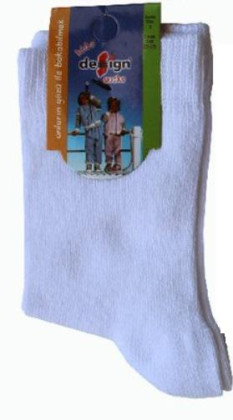 Dětské ponožky bílé vel. 5 (26-28)