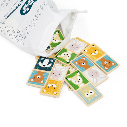 Domino lesní zvířátka Bigjigs Toys