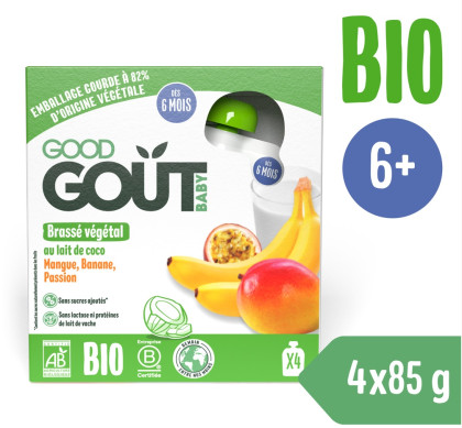 Good Gout BIO Kokosový dezert s exotickým ovocem 4x85 g