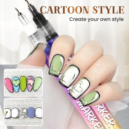 Sada barev na nehty Fixy Nail art 12 ks