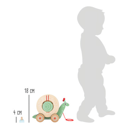 Tahací motorický šnek s tvary small foot
