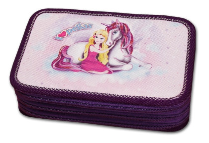 Školní pouzdro 3-patra plněné Pegas Emipo