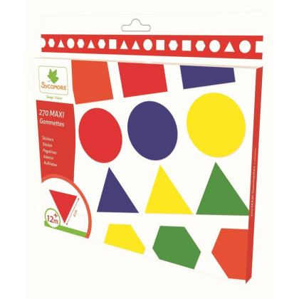 Pockets maxi samolepky Tvary Sycomore