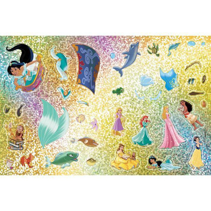 Zábava se třpytivými samolepkami Disney Princezny
