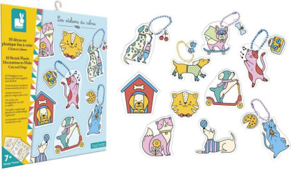 Kreativní sada Smršťovací obrázky výroba magnetů a klíčenek, Atelier Mini Janod