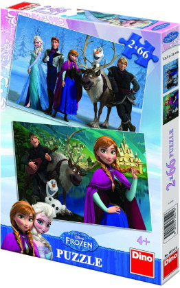 Puzzle Ledové království Frozen 32,3x22cm 2x66 dílků