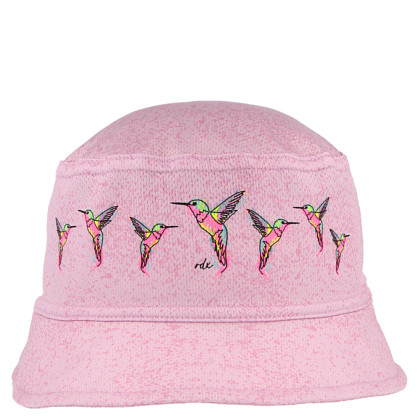 Letní klobouček s potiskem Kolibříci růžová RDX