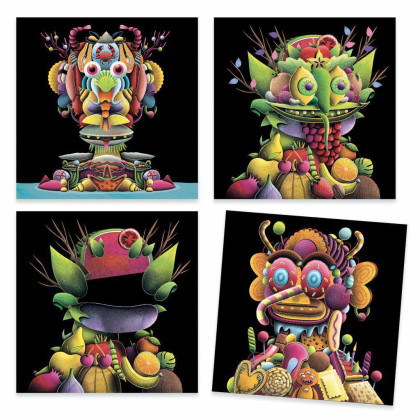 Djeco Výtvarná sada Giuseppe Arcimboldo - Jarní zelenina