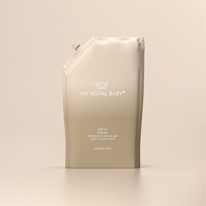 Jemný šampon a sprchový gel 2 v 1 náhradní náplň 380 ml MyRoyalBaby