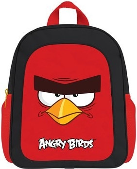 Dětský předškolní batoh ANGRY BIRDS černo-červený
