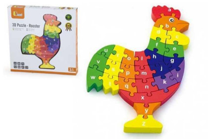 3D Puzzle Viga - Kohout s písmenky