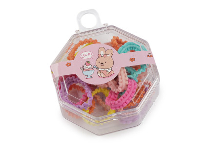 Mini gumičky do vlasů v boxu