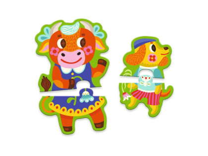 Puzzle Big and small on the farm - 16 ks Djeco