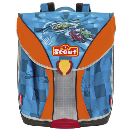 Školní batoh Scout - Helikoptéra a motorky
