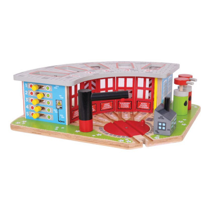 Exkluzivní depo pro 5 vláčků Bigjigs Rail 