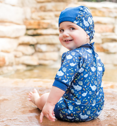 Baby neoprén - body -Shark Reef