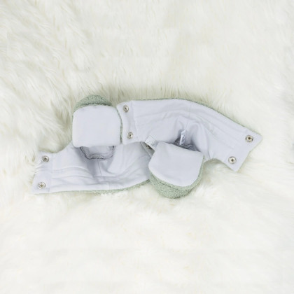 Capáčky Teddy fleece double Olive olivová Esito