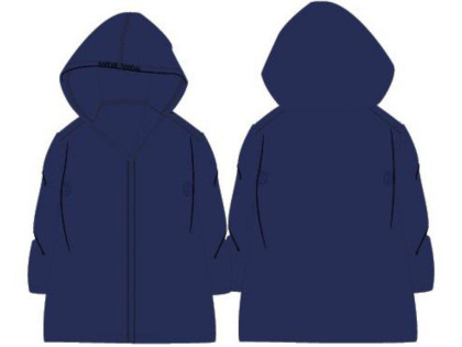 Pláštěnka dětská jednobarevná Tm. modrá