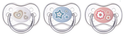 Šidítko 6 -18 m silikonové symetrické Newborn Baby