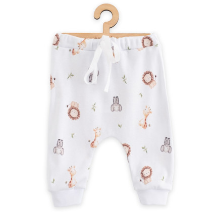 Dětské bavlněné kalhoty Jogger New Baby For Babies safari