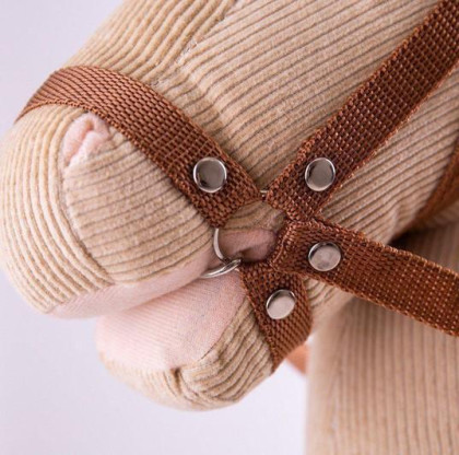 Bigjigs Toys Manšestrový kůň na tyči
