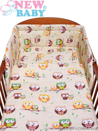 Ochranný límec mantinel (100% bavlna + molitan) SOVY BÉŽOVÁ