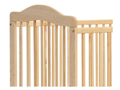 Postýlka Alek přírodní borovice, vyndávací příčky 120x60