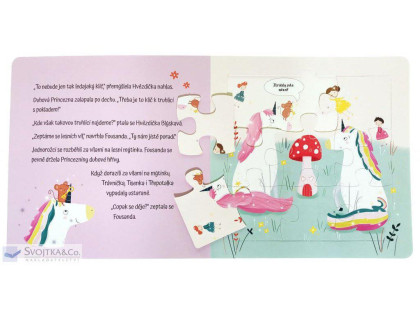 Kouzelní jednorožci Kniha s puzzle