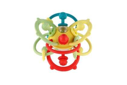 Koulíček chrastítko silikon/plast 13 x 9 cm Babyted
