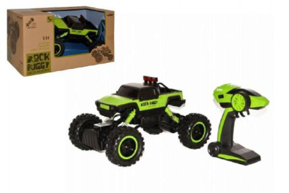 RC Rock Buggy Green monster 33cm s adaptérem 24MHz 4x4 offroad