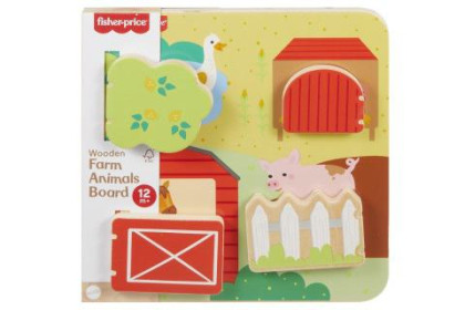 Dřevěná hra na schovávanou zvířátka Fisher Price