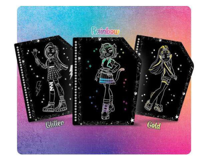 Vyškrabávací omalovánky Kamarádky navždy Monster High
