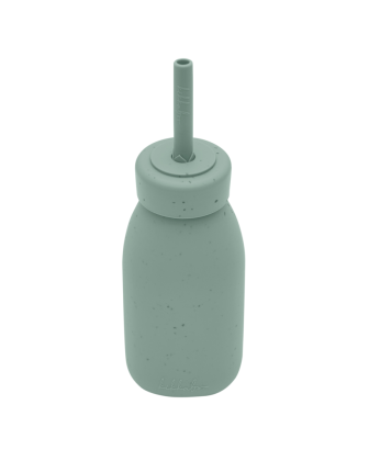 Láhev s brčkem Platinum Silicone KikkaBoo