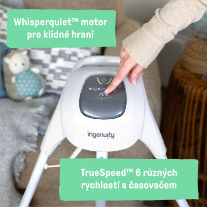 Houpačka pohupující hudební Chambray 0 m+, do 9 kg Ingenuity
