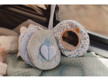 Závěsná textilní knížka králíček Little Dutch Miffy Lucky Leaves