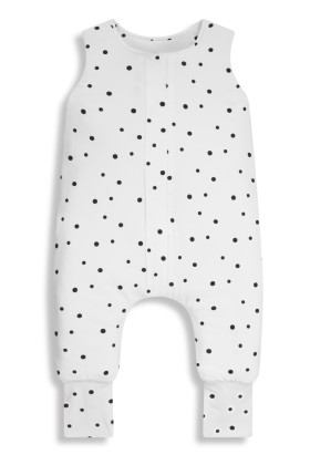 Celoroční spací pytel s nohavicemi Černé tečky Sleepee