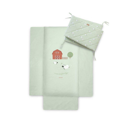 2-dílný bavlněný set do postýlky 0 m+ bonjourbébé
