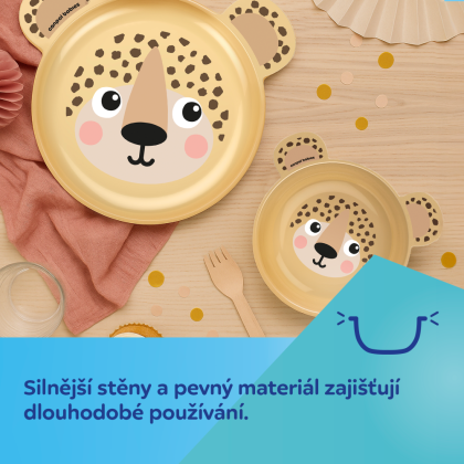 Miska s ušima BabiesBoo 400 ml žlutá Canpol babies