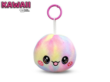 Plush Friends Kawaii Bao knedlíček plyšový/přívěsek na klíče 8cm duhový 10m+