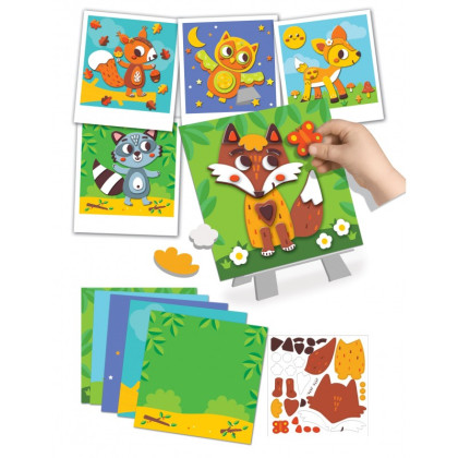 Pěnové obrázky Lesní zvířátka 3+