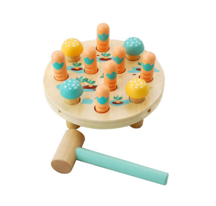 Dřevěná zatloukačka - mrkvové pole