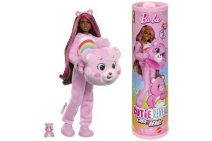 Barbie Cutie Reveal Barbie a starostliví medvídci - růžová