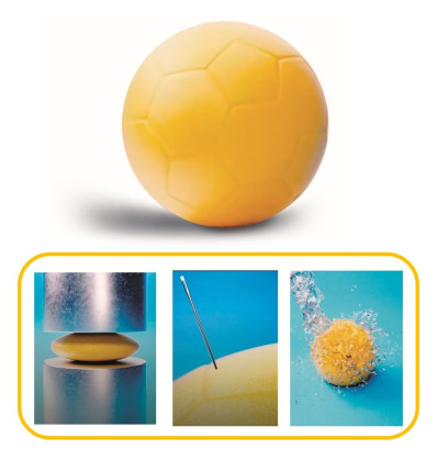 Sportovní míč Resistant 20 cm žlutý Androni