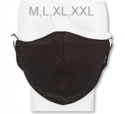 Funkční designová rouška z materiálu Coolmax Černá RDX