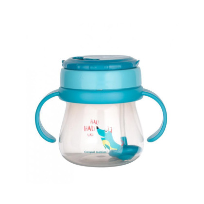 Hrníček sportovní se slámkou a závažím 250 ml Canpol babies