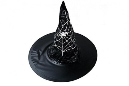 Klobouk čarodějnický dospělý průměr 45 cm karneval